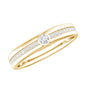 Bezel Set Diamond Unisex Wedding Band