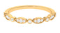 Certified Natural Diamond Half Eternity Ring for Anniversary