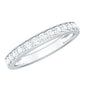 Certified Moissanite Half Eternity Ring