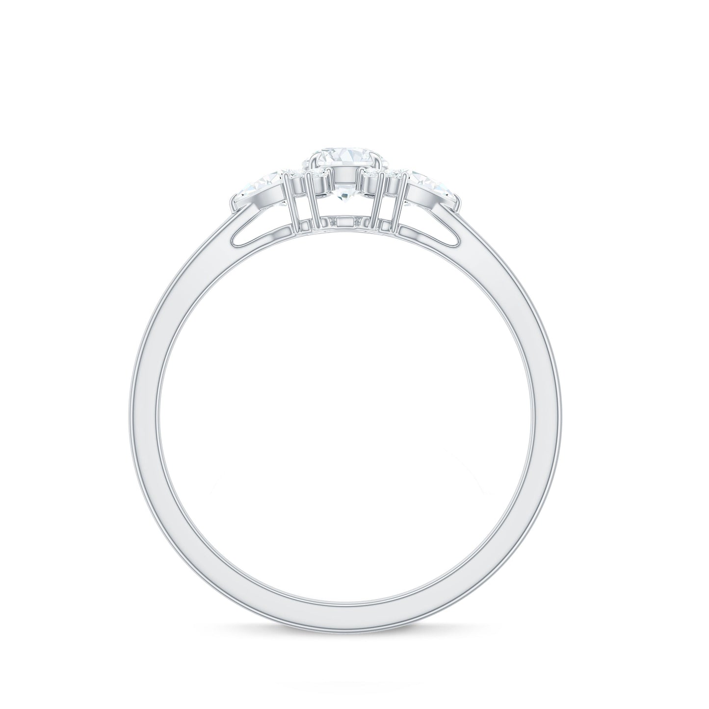 Natural Diamond Promise Ring with Certificate