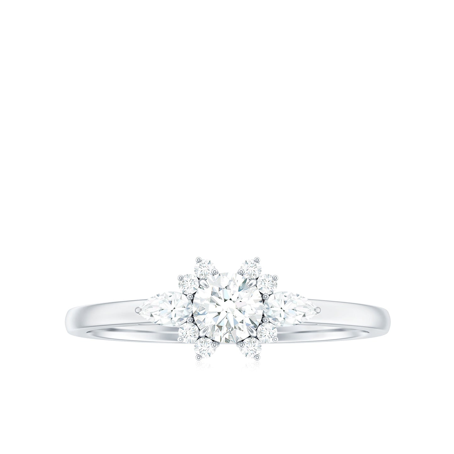 Natural Diamond Promise Ring with Certificate