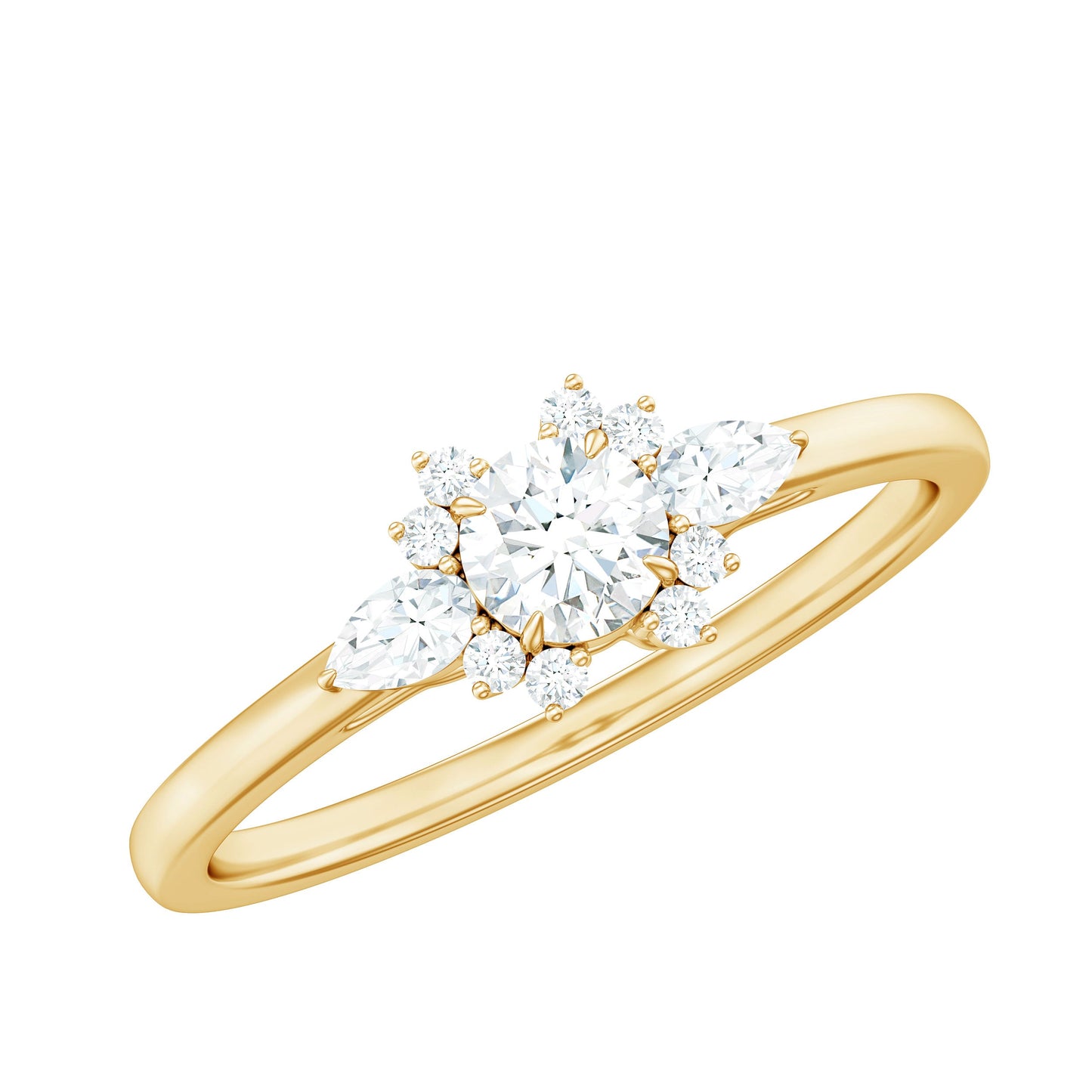 Natural Diamond Promise Ring with Certificate