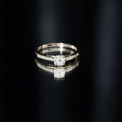 Illusion Set Diamond Engagement Ring