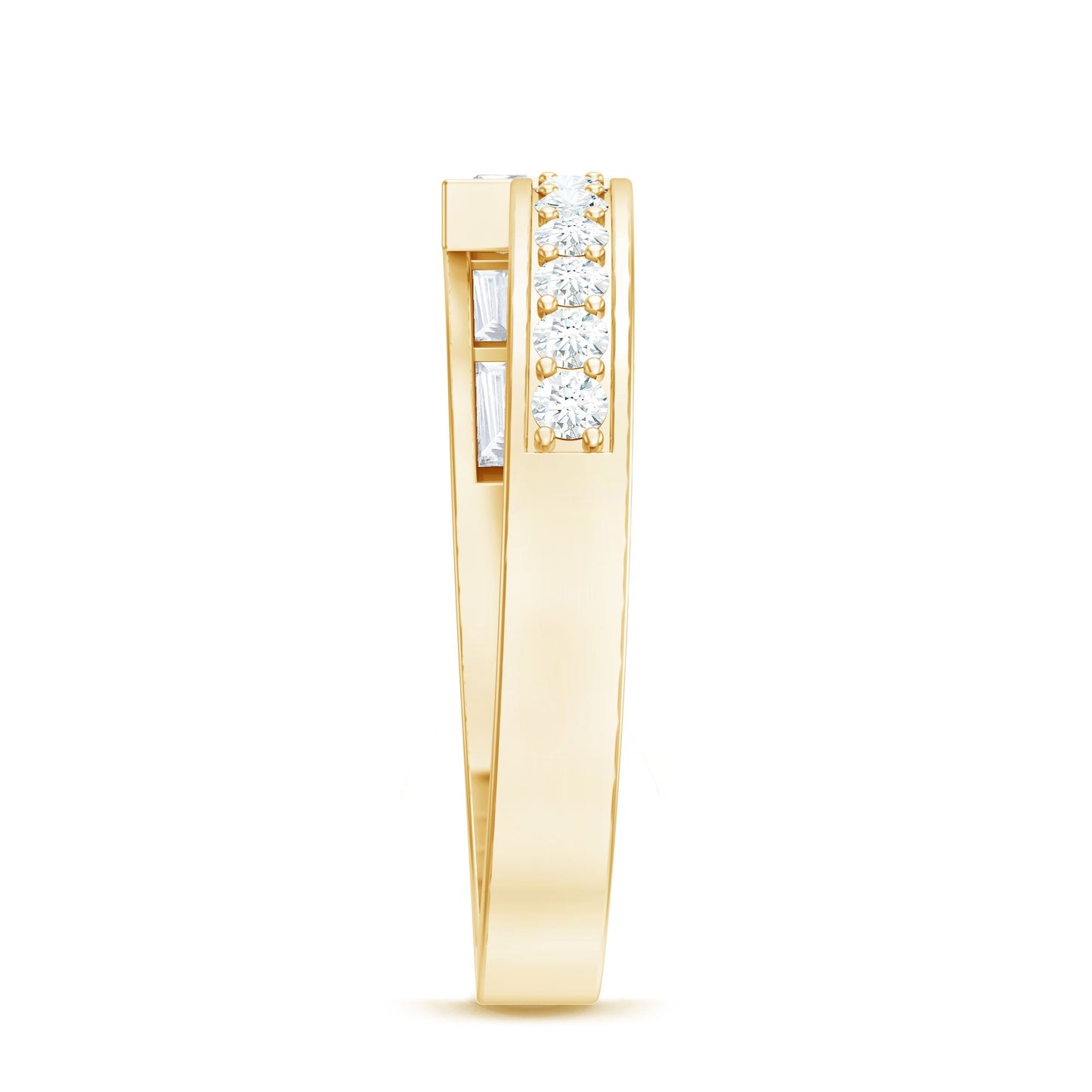 Natural Diamond Anniversary Band Ring with Certificate