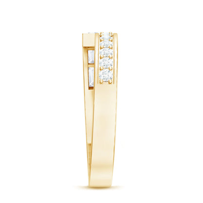 Natural Diamond Anniversary Band Ring with Certificate