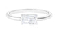 Certified Natural Diamond Promise Ring in East West Style