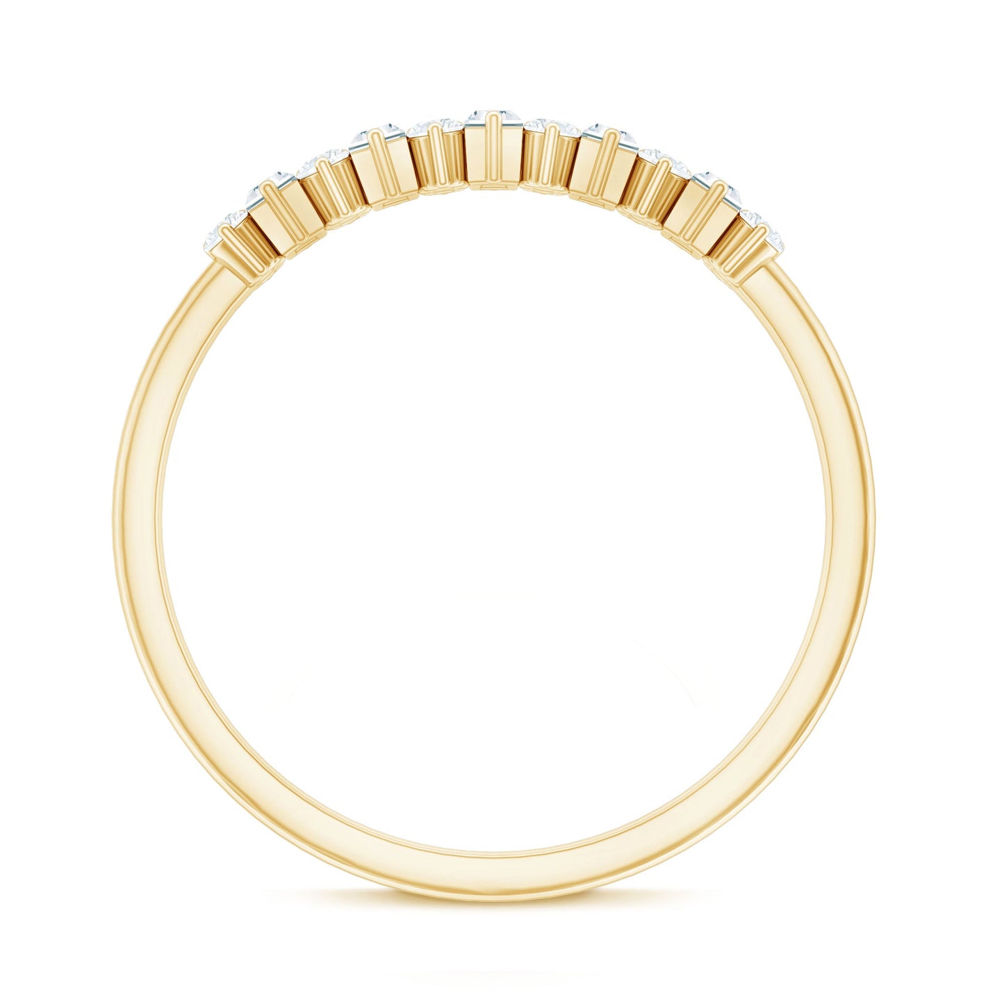 Minimal Natural Diamond Anniversary Ring