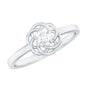 Nature Inspired Diamond Cute Promise Ring with Certificate