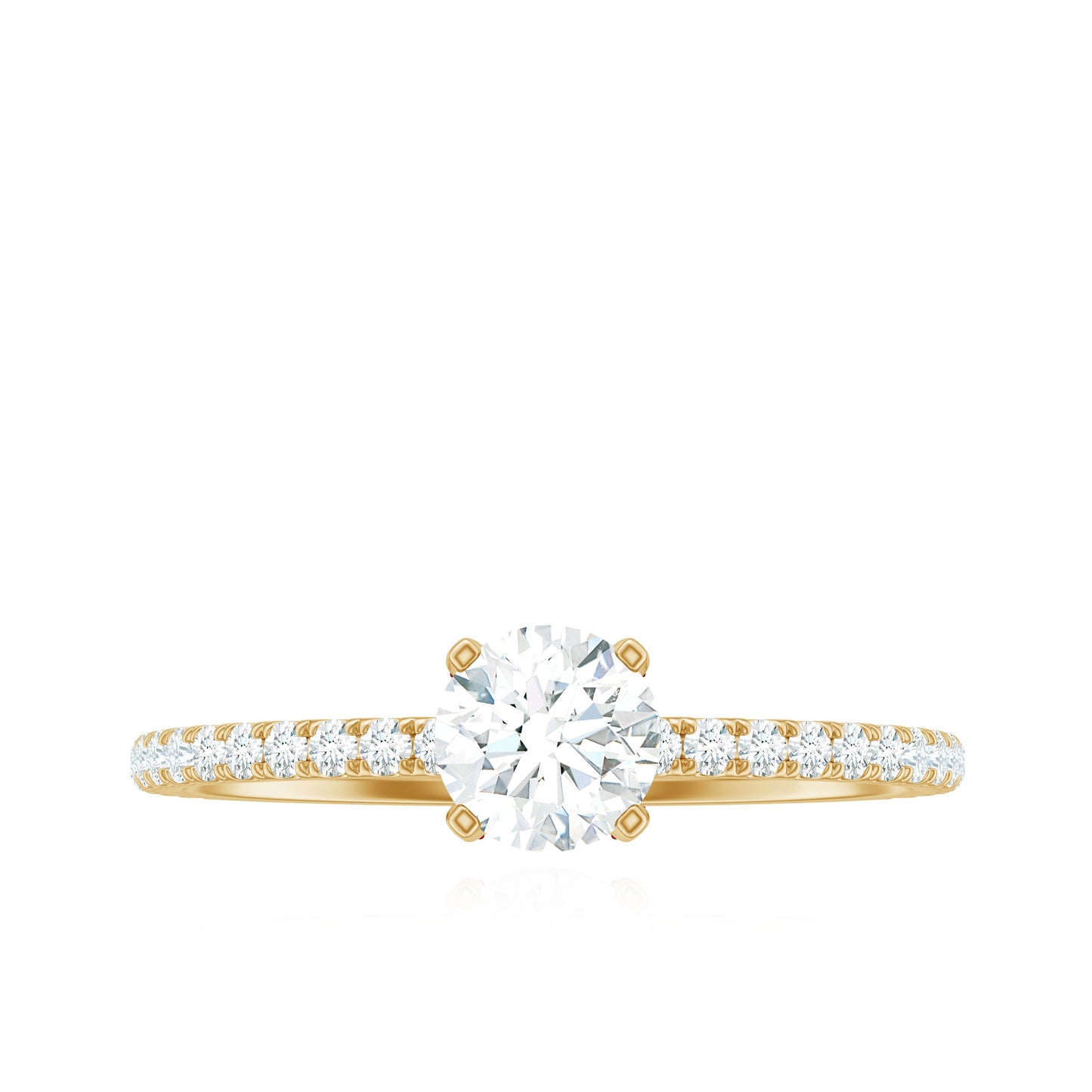 Minimalist Diamond Classic Engagement Ring