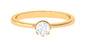 Natural Diamond Solitaire Promise Ring For Women