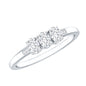 Lab Grown Oval Diamond 3 Stone Engagement Ring