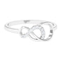 Natural Diamond Infinity Ring for Valentines Day