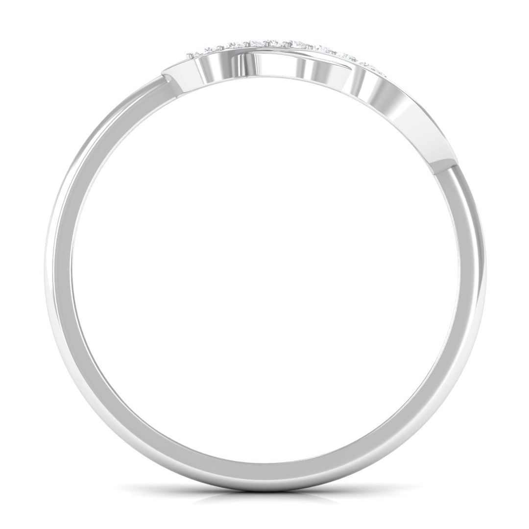 Natural Diamond Infinity Ring for Valentines Day