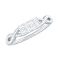 Contemporary Diamond Engagement Ring with Infinity Shank
