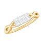 Contemporary Diamond Engagement Ring with Infinity Shank