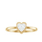 Certified Natural Diamond Heart Promise Ring