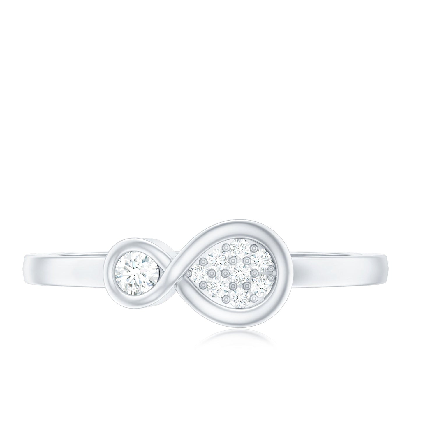 Natural Diamond Infinity Promise Ring
