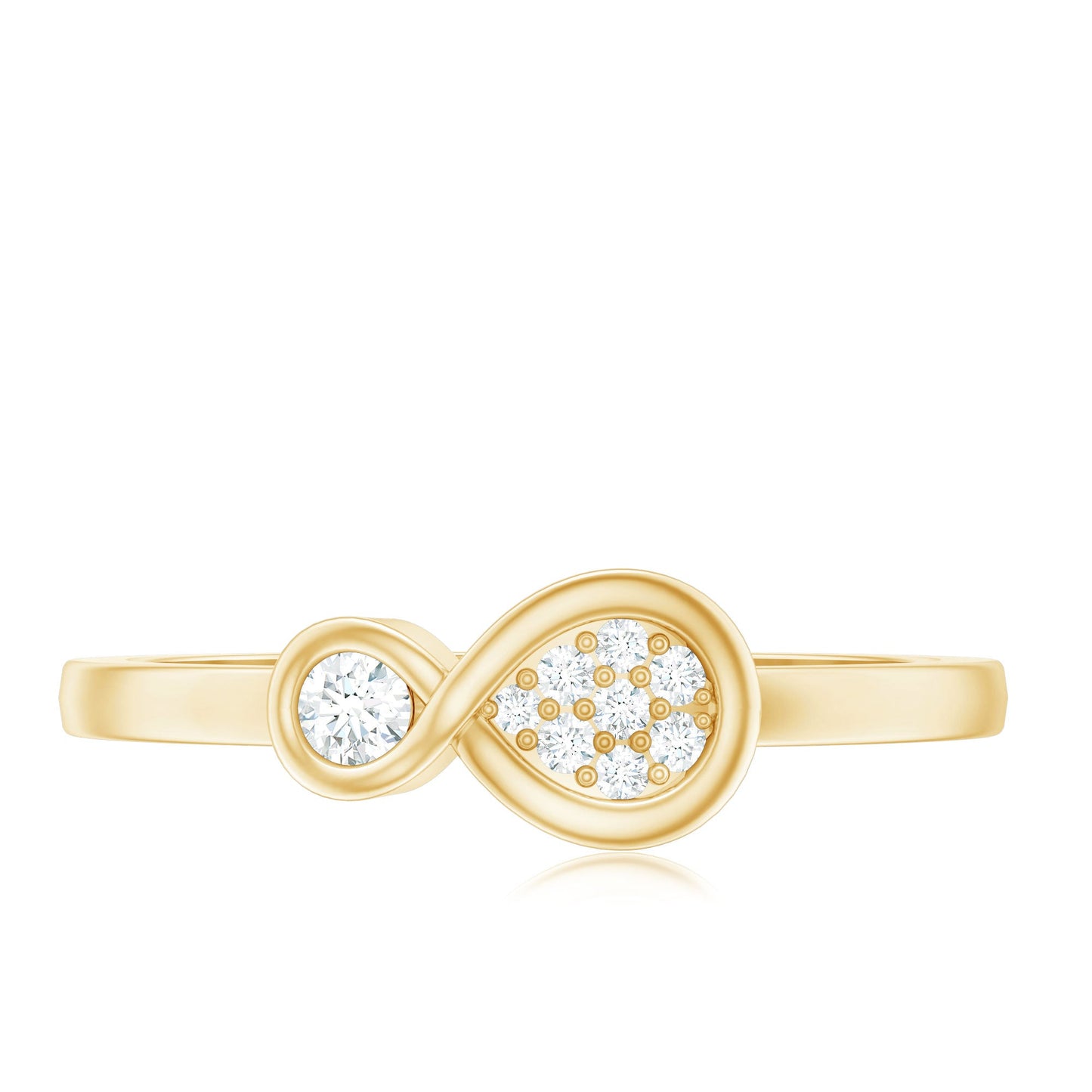 Natural Diamond Infinity Promise Ring