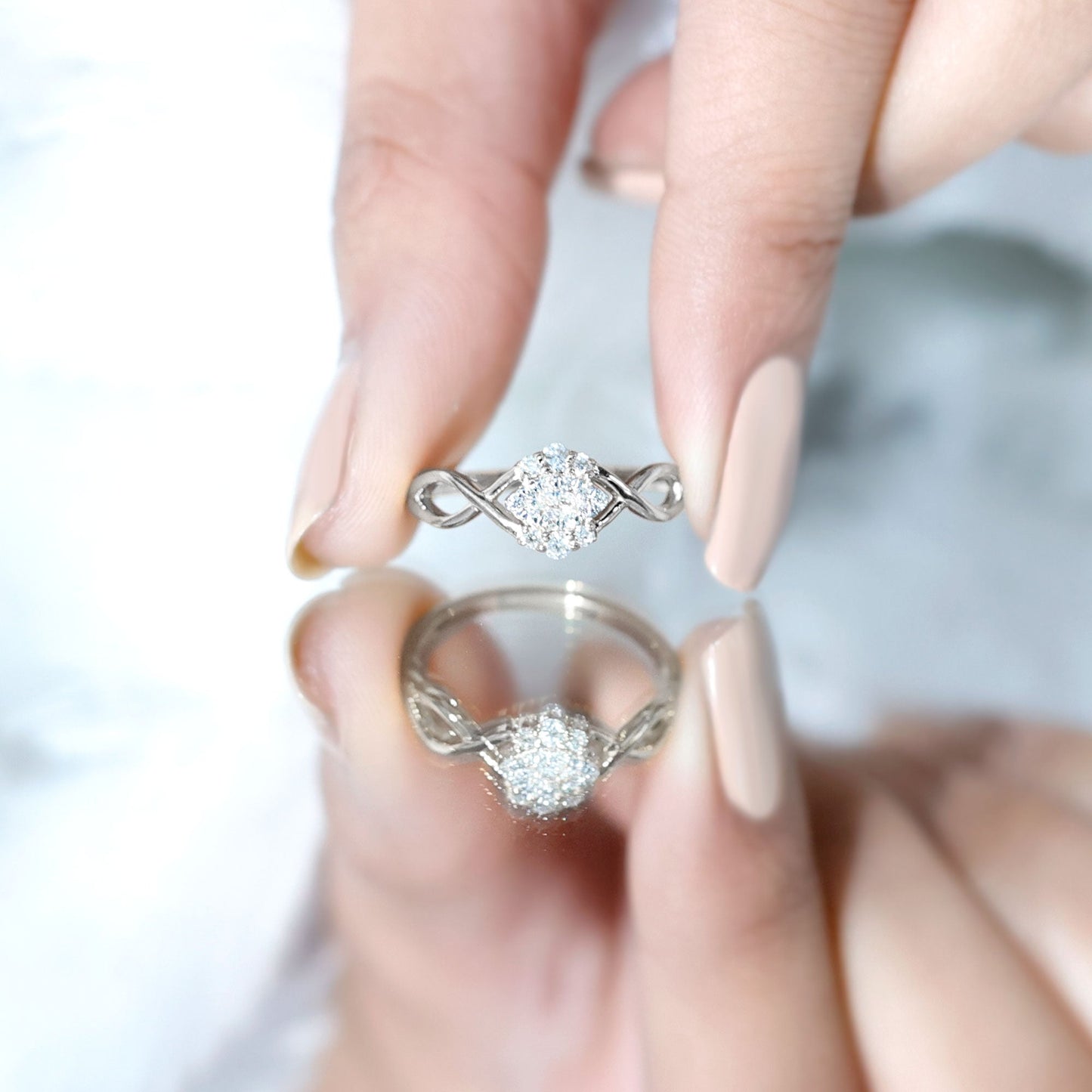 Certified Diamond Infinity Promise Ring