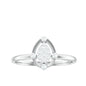 Natural Pear Shaped Diamond Cluster Engagement Ring