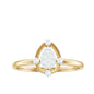 Natural Pear Shaped Diamond Cluster Engagement Ring