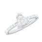 Minimal Diamond Triangular Engagement Ring