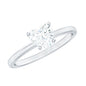 1.5 CT Heart Shape Certified Moissanite Engagement Ring