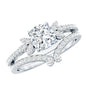 Certified 1.7 Carat Cushion Lab Grown Diamond Engagement Ring with Wedding Band