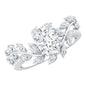 1.2 Carat Oval Lab Grown Diamond Petal Prong Engagement Ring