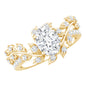 1.2 Carat Oval Lab Grown Diamond Petal Prong Engagement Ring