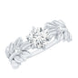 0.9 Carat Lab Grown Diamond Nature Inspired Engagement Ring