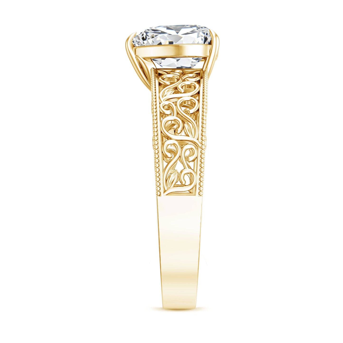 2 Carat Lab Grown Diamond Heart Engagement Ring