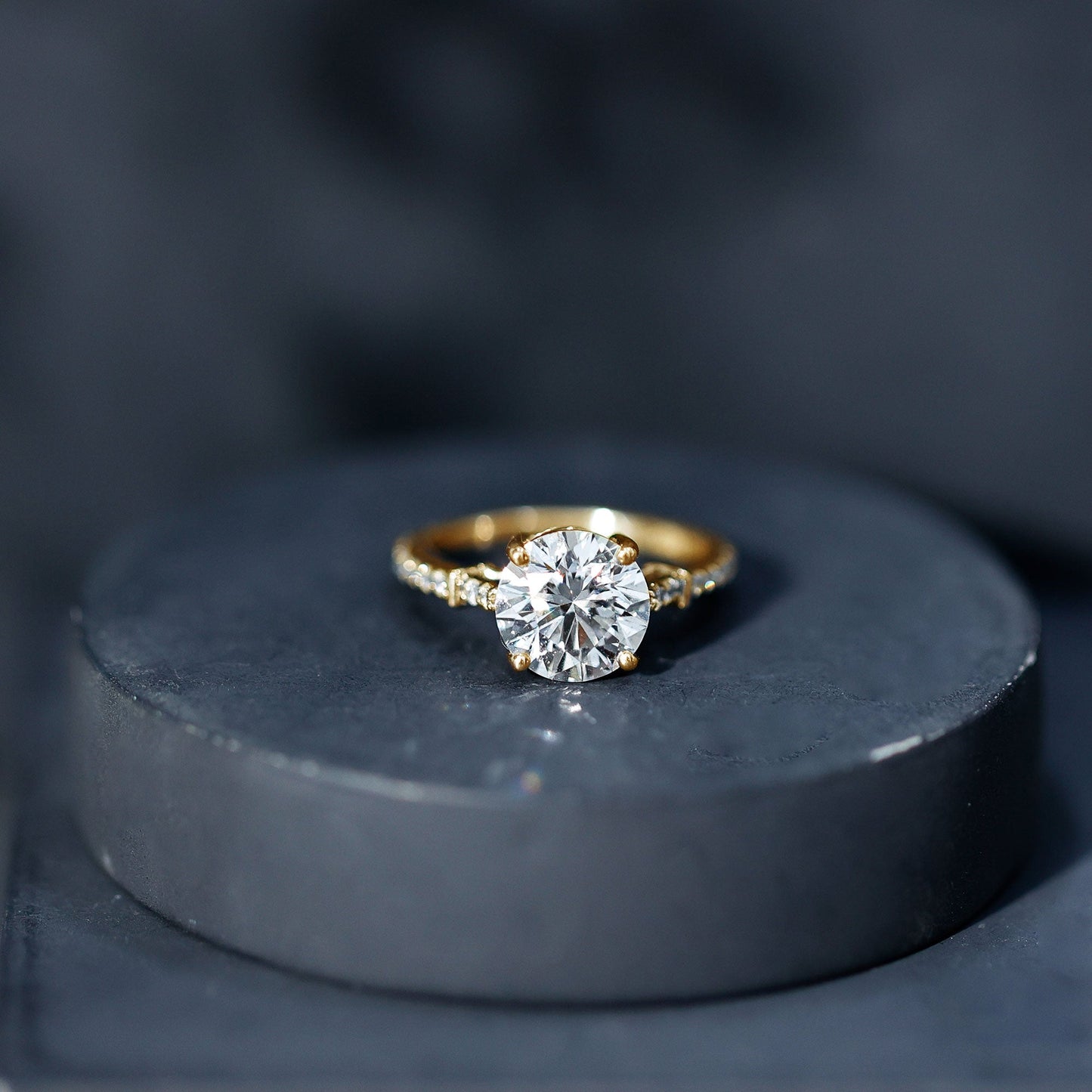Certified 2 Carat Lab Grown Diamond Simple Engagement Ring