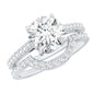 Lab Grown Diamond 2 Carat Round Engagement Ring With Ring Guard