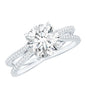 Certified 2 Carat Lab Grown Diamond Split Shank Engagement Ring