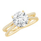 Certified 2 Carat Lab Grown Diamond Split Shank Engagement Ring