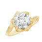2 Carat Lab Grown Diamond Vintage Floral Engagement Ring