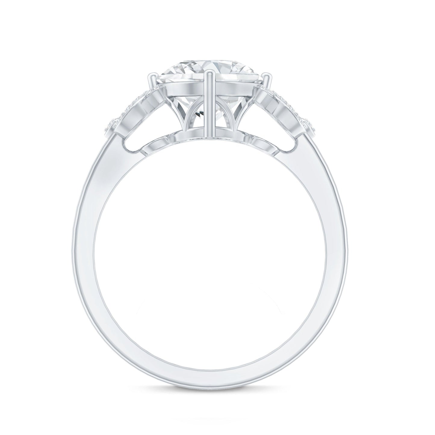 Certified 2 Carat Lab Grown Diamond Solitaire Engagement Ring