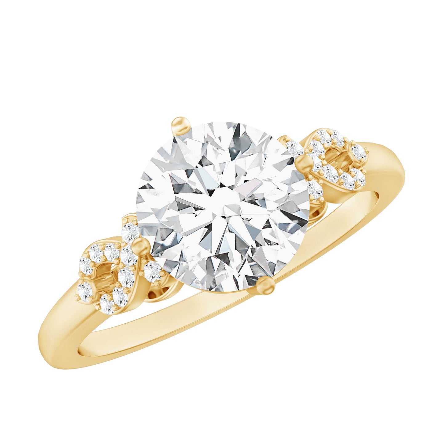 Certified 2 Carat Lab Grown Diamond Solitaire Engagement Ring