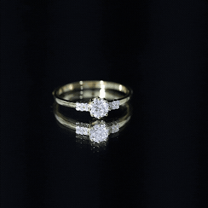 Certified 0.4 Carat Lab Grown Diamond Solitaire Promise Ring