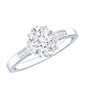 Certified 1.2 Carat Oval Lab Grown Diamond Solitaire Engagement Ring