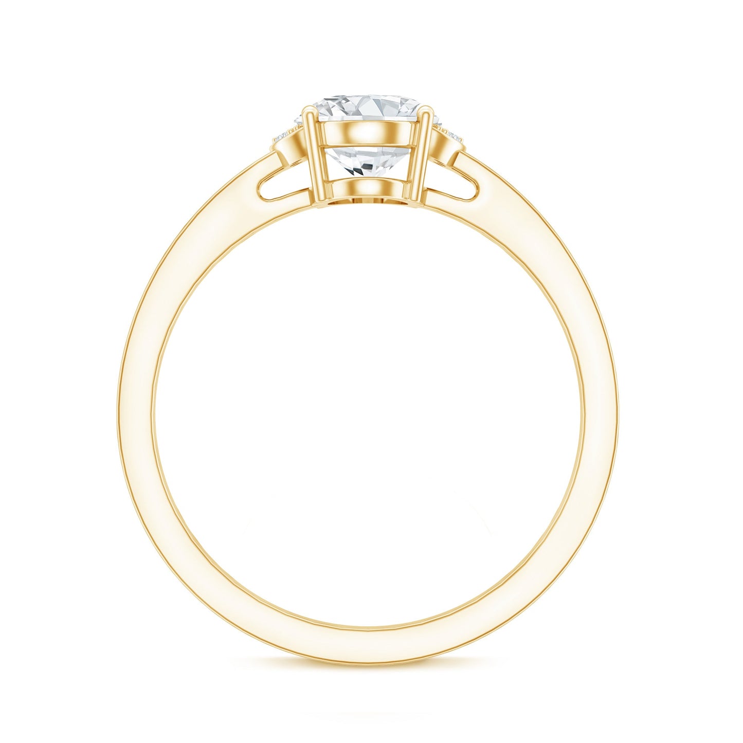 Certified 1.2 Carat Oval Lab Grown Diamond Solitaire Engagement Ring