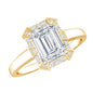 Certified 1.8 Carat Lab Grown Diamond Emerald Cut Engagement Ring