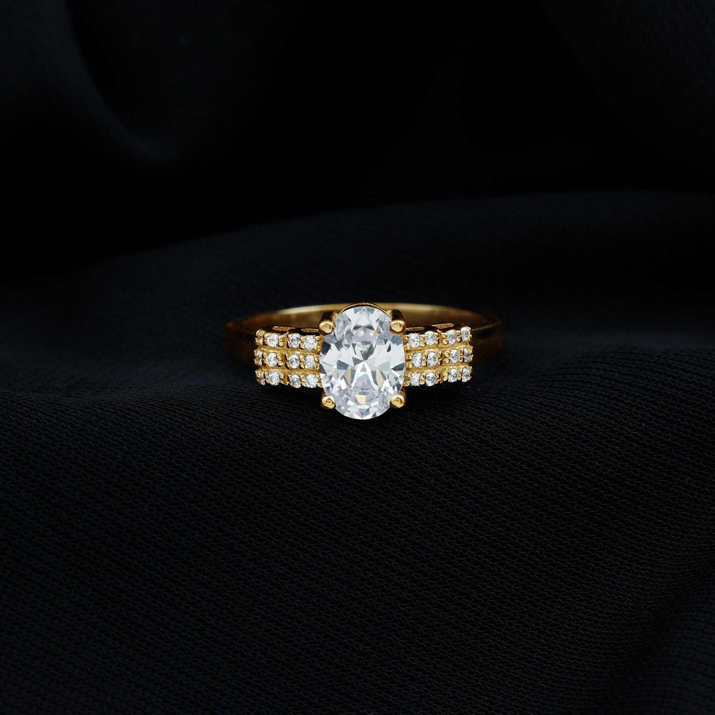Certified 1.2 Carat Oval Lab Grown Diamond Designer Engagement Ring