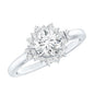 0.9 Carat Certified Lab Grown Diamond Halo Engagement Ring