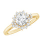 0.9 Carat Certified Lab Grown Diamond Halo Engagement Ring