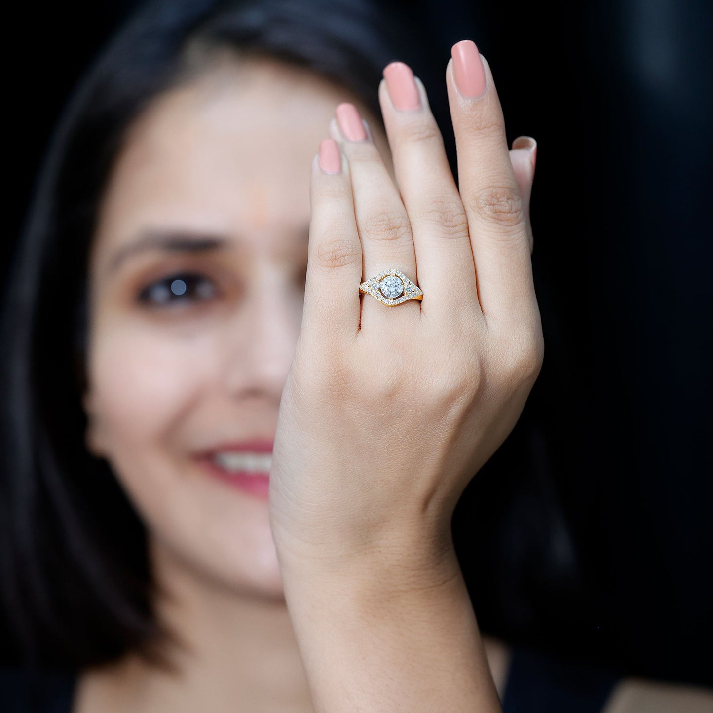 Certified 0.9 Carat Lab Grown Diamond Classic Engagement Ring