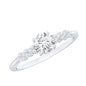 Certified 0.4 Carat Lab Grown Diamond Designer Engagement Ring