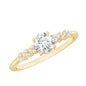 Certified 0.4 Carat Lab Grown Diamond Designer Engagement Ring