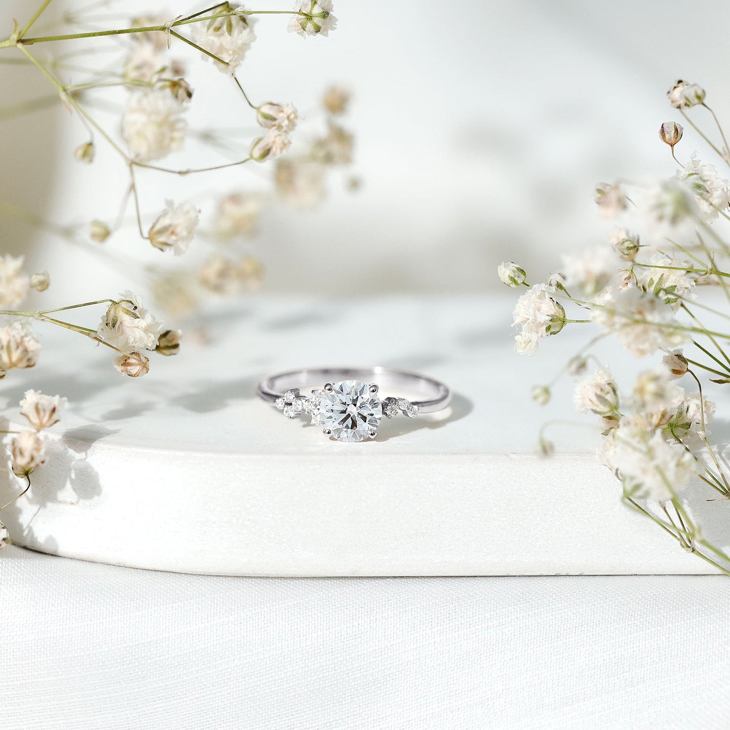 0.9 Carat Lab Grown Diamond Solitaire Engagement Ring